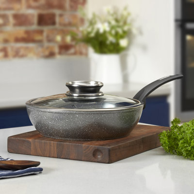 Tower T81202 Cerastone Forged Multi-Pan with Non-Stick Coating and Soft Touch Handles, 28 cm, Graphite