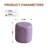 11.8In Small Round Faux Leather Upholstered Ottoman-128794329