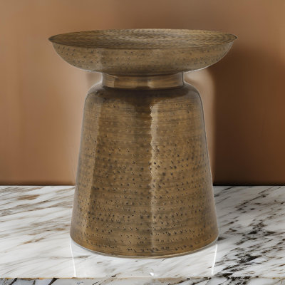 Abdisamad Iron Top End Table