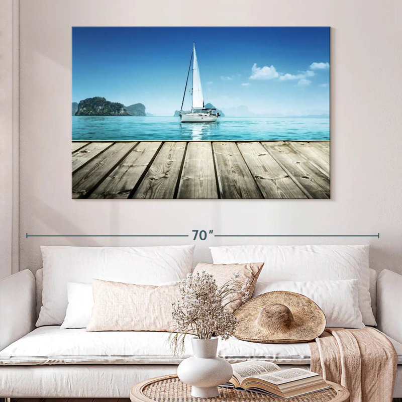 Mehar Sailboat Pier, 34" H x 51" W