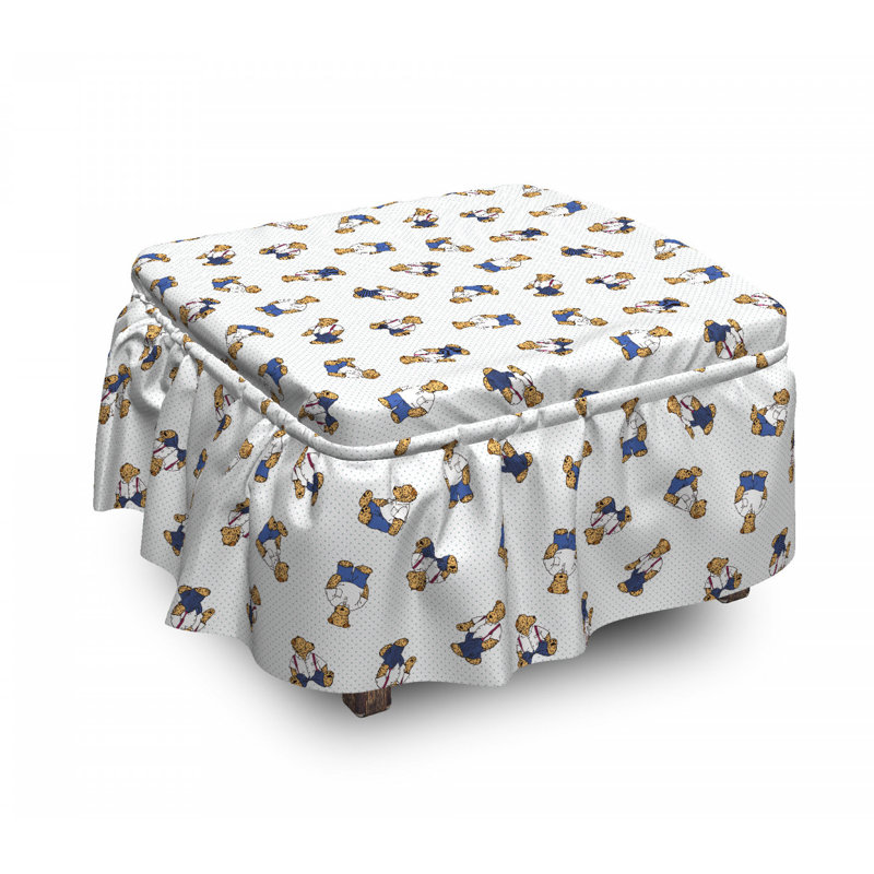 Housse pour repose-pieds teddy bear