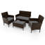 Rintaro 4 - Person Patio Conversation Set with Cushions-579039284