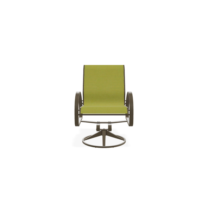Fauteuil de patio pivotant Hiraku, Lime 38D Sunbrella®, Désert texturé