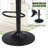 Moorebank PU Leather Swivel Bar Stools Modern Adjustable Height Bar Chairs with Backrest Perfect for Kitchen Counter or Island-1267685612