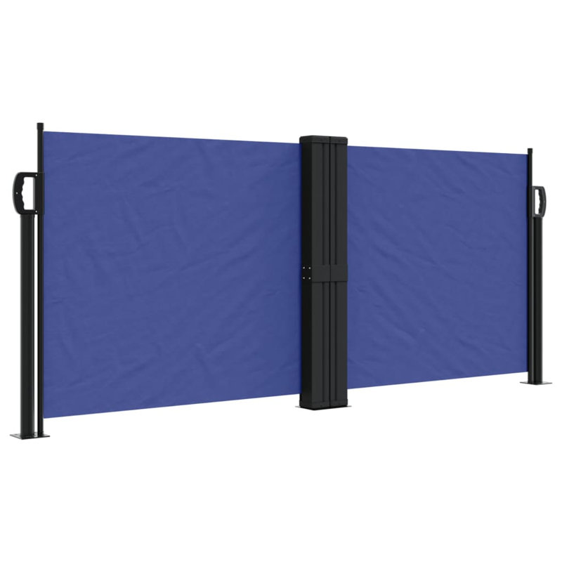 Retractable Side Awning, Blue, 100" H x 1000" W