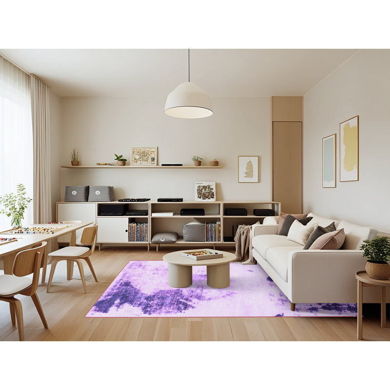 Tapis mauve Kaishon, Rectangle 7 pi x 9 pi