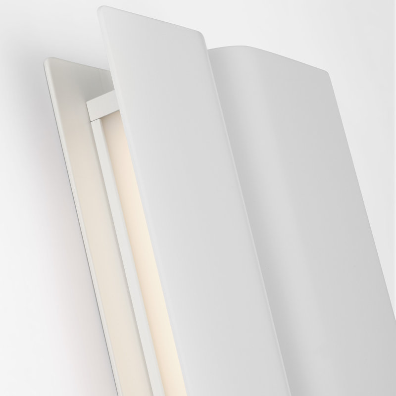 Cloak 1 - Light LED Vanity Light, 36" H x 5" W x 1.3" D, Matte White, Aluminum