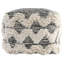 18" Wide Square Geometric Pouf Ottoman
