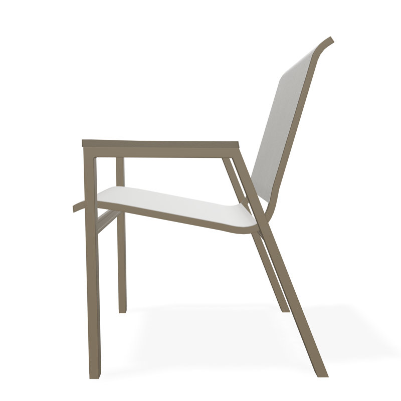 Bazza Outdoor Dining Chair, Augustine Oyster, Beachwood
