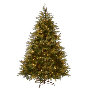 6-6.5Ft Pre Lit Pre Decorated Christmas Tree Pop Up Xmas Tree with  Decorations