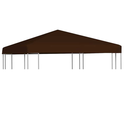 Gazebo Replacement Top Canopy Cover Brown 9.8 x 9.8 ft Heavyweight 9.1 oz per yd² Outdoor Patio Roof