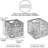 6-Pack Woven Storage Baskets With Handles, Large Cube Organizer Bins For Home Organization, Natural Rattan Wicker Baskets For Shelves And Pantry