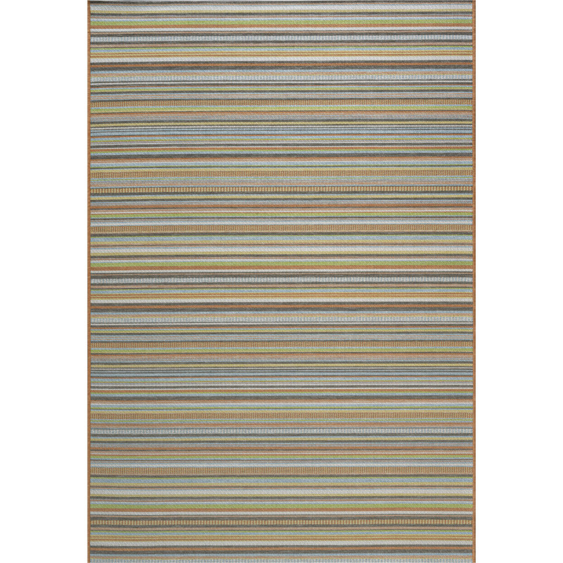 Kapow Striped Indoor / Outdoor Area Rug, Rectangle 120 x 170cm