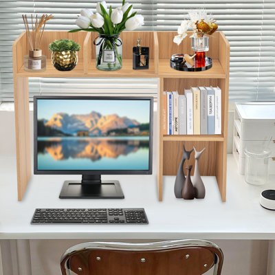 Lalaine 28.9" x 37.2" Wood Standard Bookcase