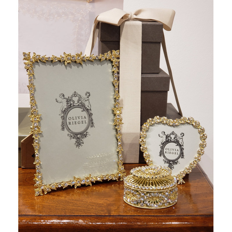 Luxembourg Metal Picture Frame, Gold, 5" x 7"