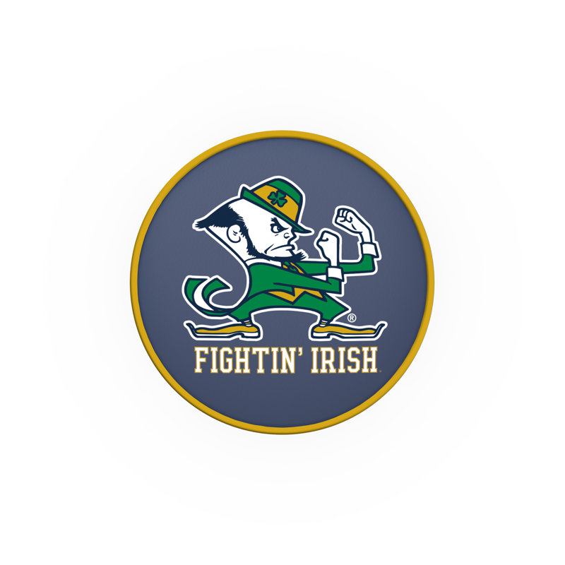 NCAA Swivel Bar & Counter Stool, Counter Stool (25" Seat Height), Notre Dame (Leprechaun)