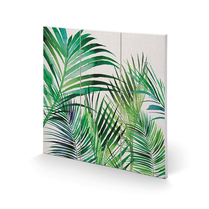 Palm Leaves by Summer Thornton - No Frame Painting on Wood