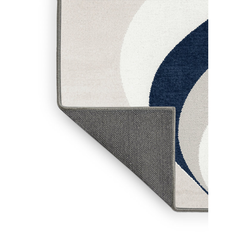 Soft Plush Esquibel Hanukkah Modern & Contemporary Abstract Area Rug in Gray – Gray Binding, 2x3
