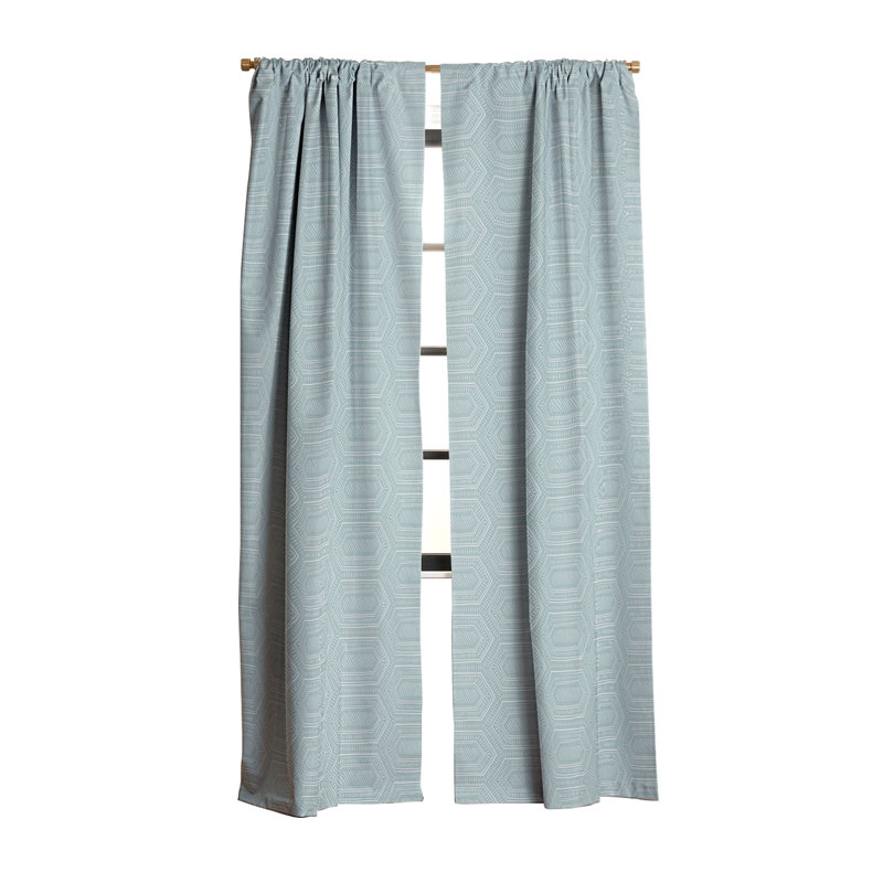 Rideau occultant poussiéreux Little Arrow Design Co, L 50 po x L 63 po, Bleu