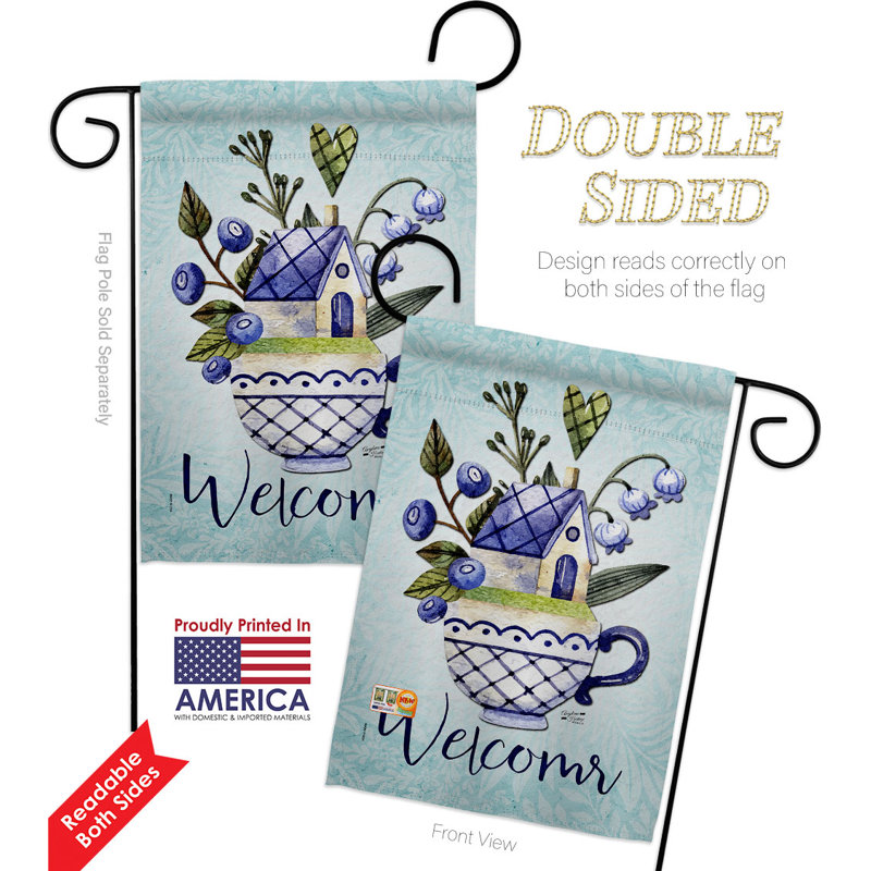 Ensemble de drapeaux en polyester 18 x 13 pi Sweet Home