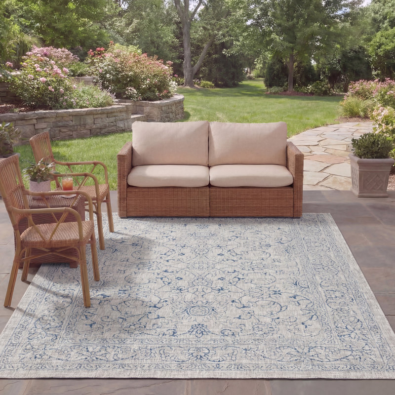 Bismark Performance Oriental Indoor/Outdoor Area Rug, Rectangle 8' x 11'
