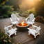 Ensemble de 2 chaises Adirondack en plastique PEHD résistant aux intempéries Devito (ensemble de 2)-965018950-943192968