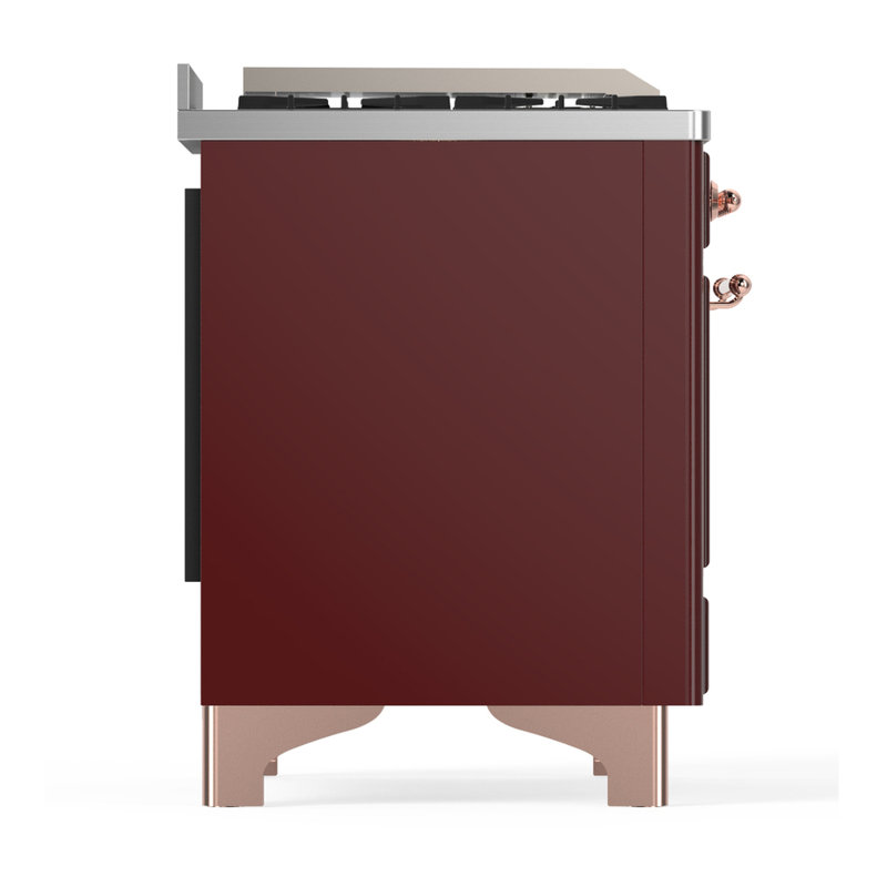 Majestic III Series 36 Inch Dual Fuel Range with 6 Sealed Burners, Griddle, in Emerald Green (Natural Gas, Copper Trim)