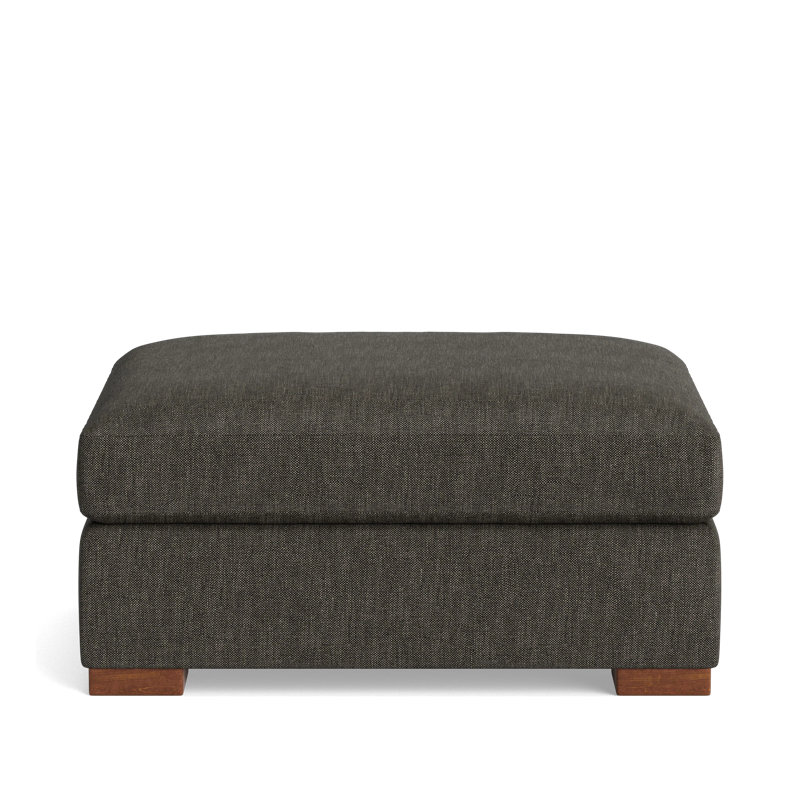 Couch Potato Ottoman, Performance Weave - Onyx
