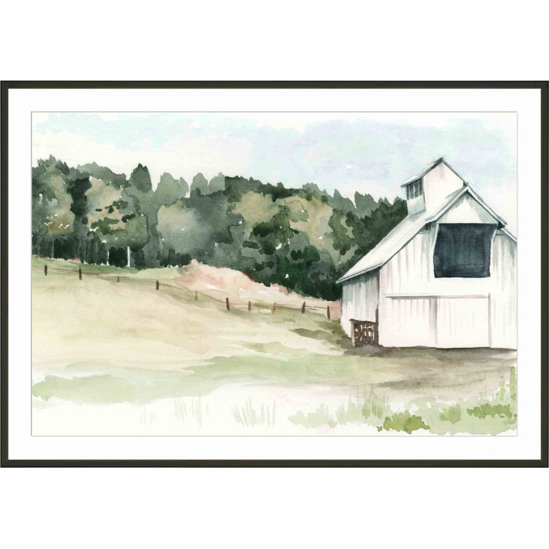 «Barn III» par Jennifer Paxton Parker - peinture encadrée, Noir, H 28,09 po x l 40,09 po x P 1,1 po