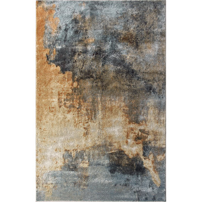 Anstein Abstract Flat Weave Area Rug
