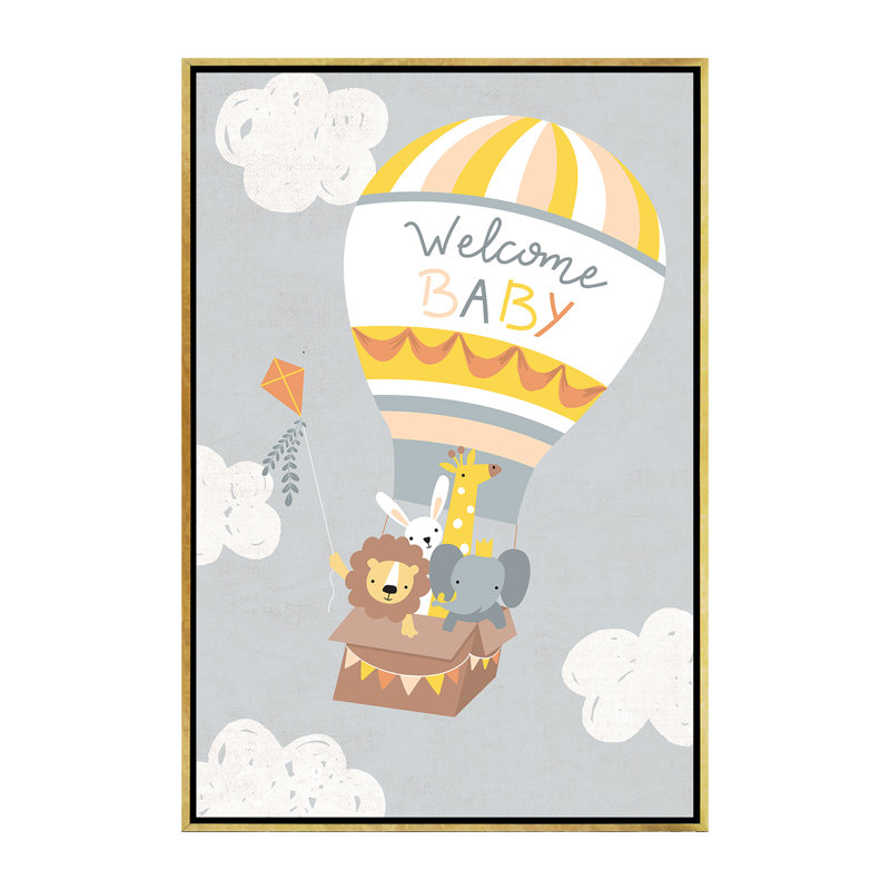 «Baby Adventure Awaits IV» par Caroline Alfreds - impression d'art graphique, H 60 po x l 40po x P 1,5 po, Pas de tapis