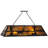 Rustic Lodge 6 - Light Textured Black Pool Table Lights Pendant
