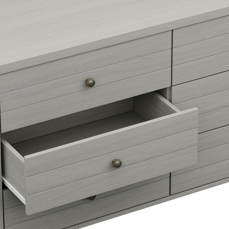 Kiara 6 Drawer 51'' W Dresser, Gray