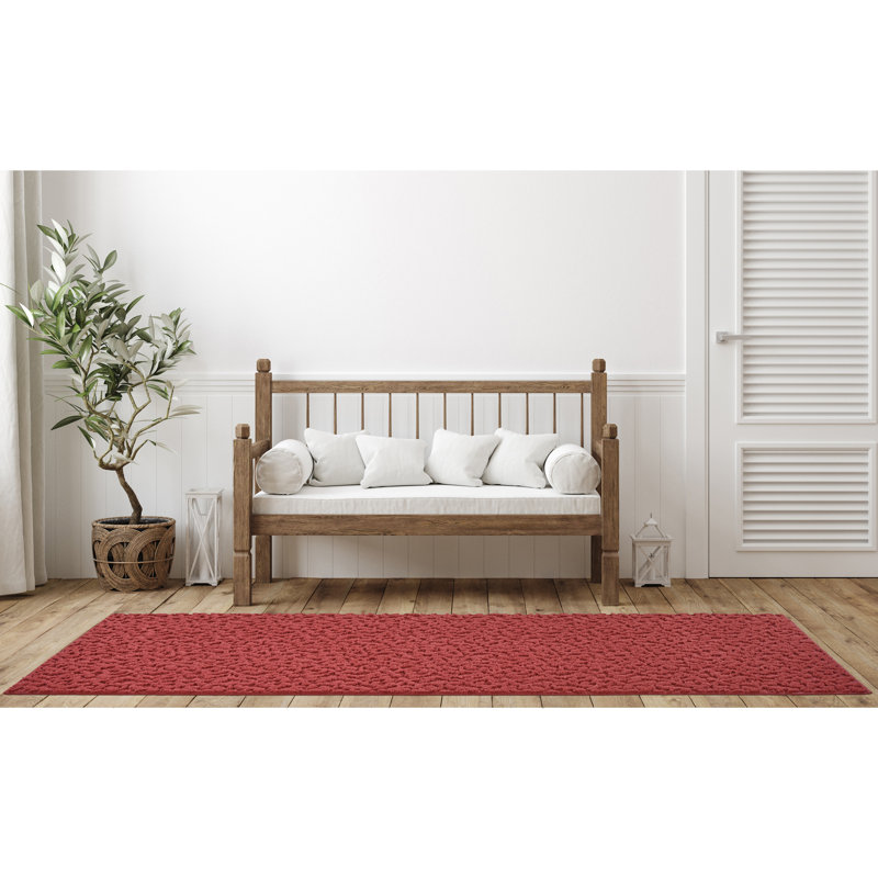 Tapis rouge lierre Garland 3 pi x 8 pi Garland, Tapis de couloir 3 pi x 8 pi