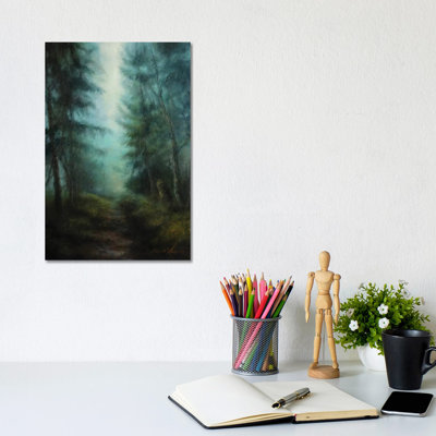 Light Mists Through Trees - Tree Shadow At Grisedale Forest by Hannah Kerwin - Gallery-Wrapped Canvas Giclée on Canvas