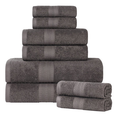 Asleigh 8-Piece Cotton Towel Set