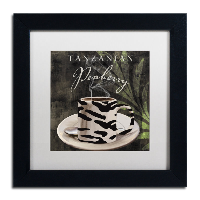 «Afrikan Coffee II» par Jadaya, impression encadrée, H 11 po x l 14 po x P 0,5 po, Blanc