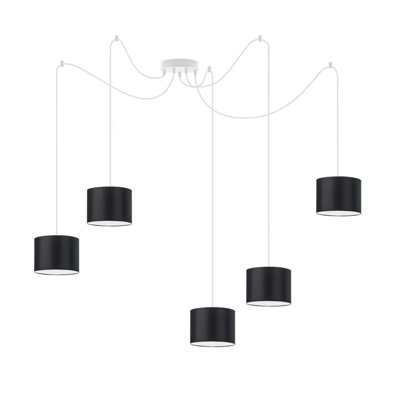 Odonoghue 5 - Light Pendant, White, Black
