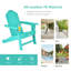 Chaise Adirondack de patio en plastique-70268105