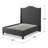 Hampton  Wingback Bed, Linen-108856401-108856405