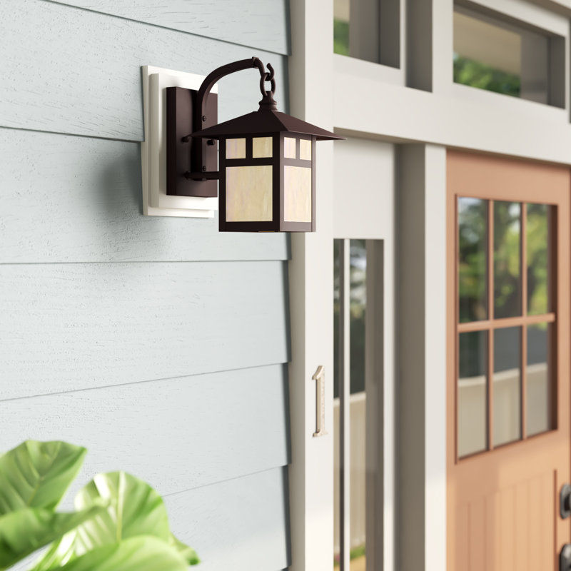 Giles Solid Brass Wall Light, 8.5" H x 5.5" W x 8" D, Bronze