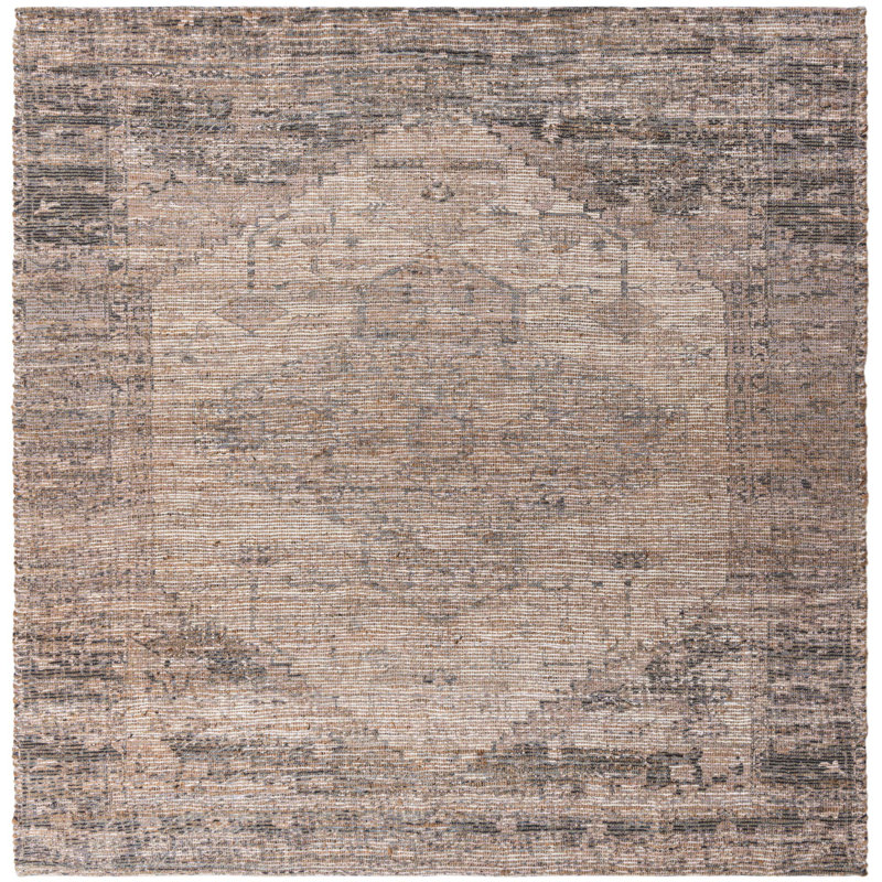 Marjia Cotton Ikat Indoor Rug, Square 7'10"