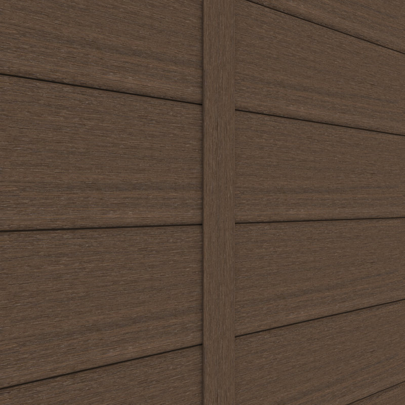 Revêtement de sol en composite brésilien à grain droit de 5,59 po x 96 po All Weather Siding Pro, IPE brésilien