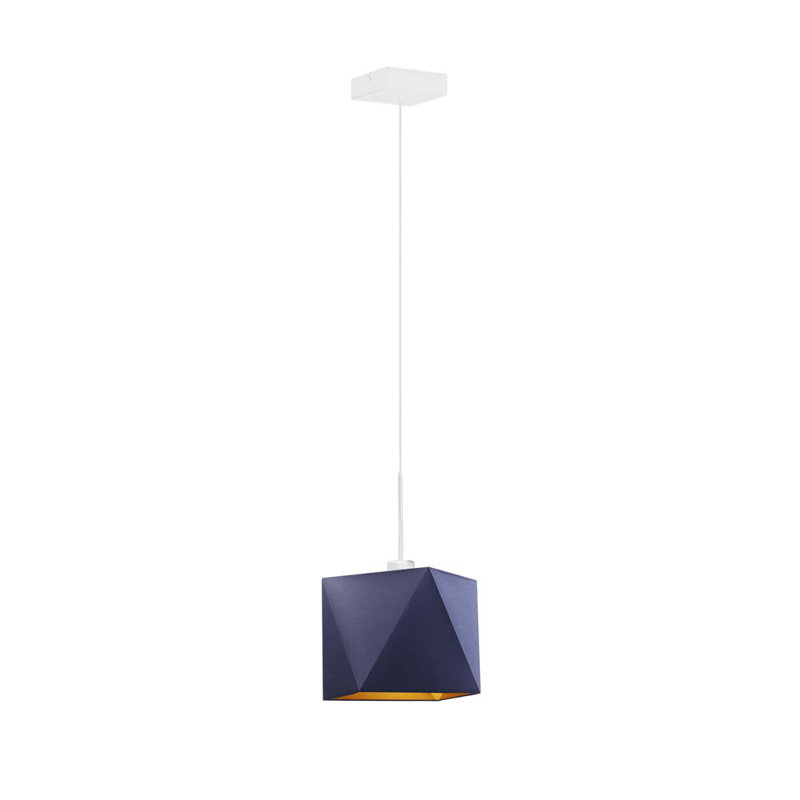 Fiorella 1 - Light Geometric Pendant, White, Navy