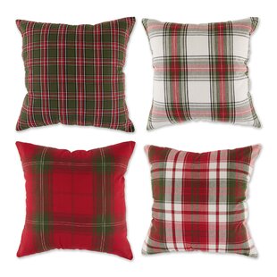 Broyhill Gray & Red Stripe Throw Pillow