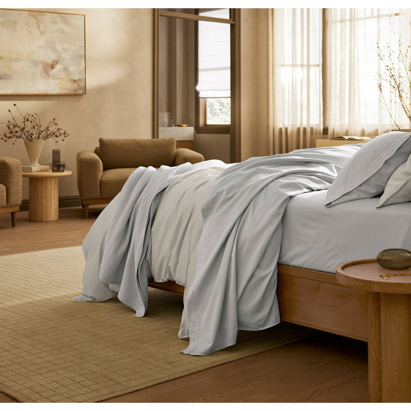 Signature Vintage Washed Sheet Set, Twin XL, Vintage Sky