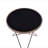 Black Glass Top Round Table