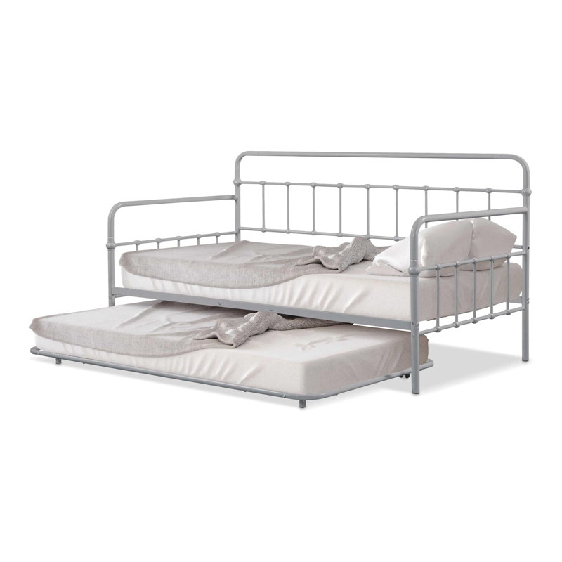 Lit de jour avec couchette, argent, Argent argent