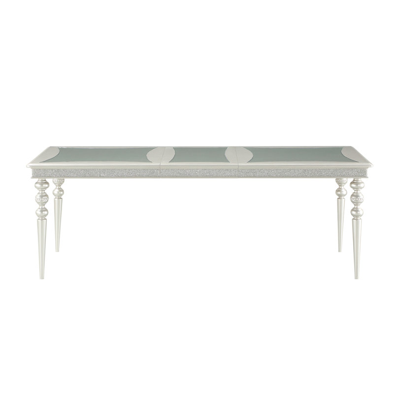 Maverick Platinum Finish Dining Table