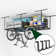 Mashiya Steel Height -Adjustable Ceiling Mounted Rack